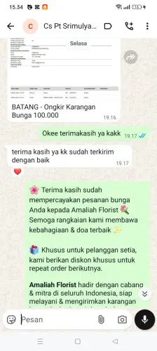 Testimonial Papan Bunga sungai jawi