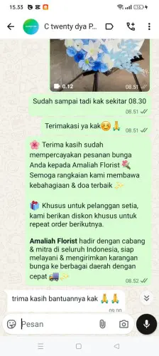 Testimonial Standing Flower sungai jawi