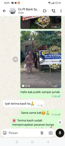 Testimonial Papan Bunga sungai jawi